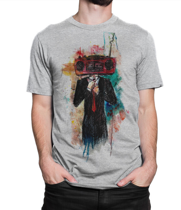 

Футболка мужская Dream Shirts Radiohead 1000424222 серая 3XL, Radiohead 1000424222