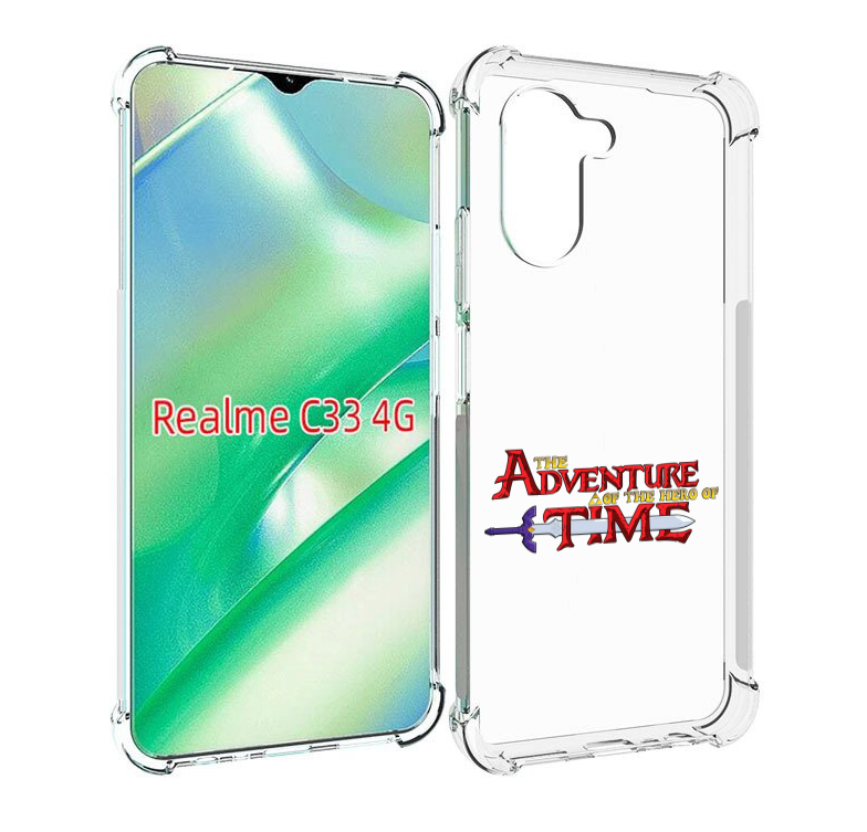 

Чехол MyPads время приключений логотип для Realme C33 4G, Прозрачный, Tocco