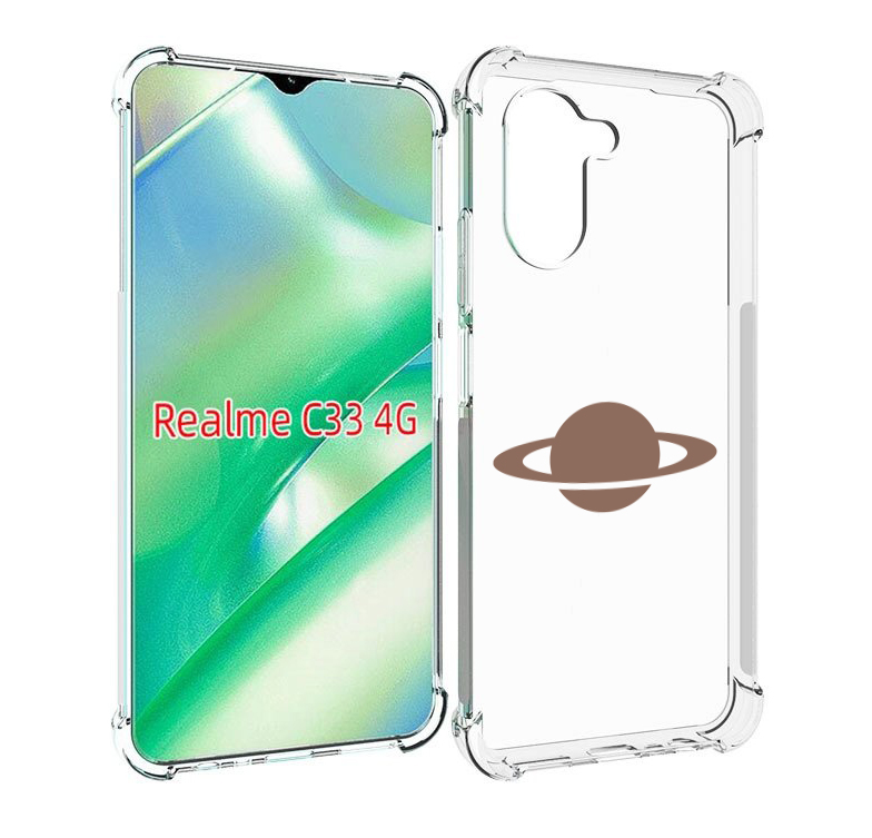 

Чехол MyPads сатурн для Realme C33 4G, Прозрачный, Tocco