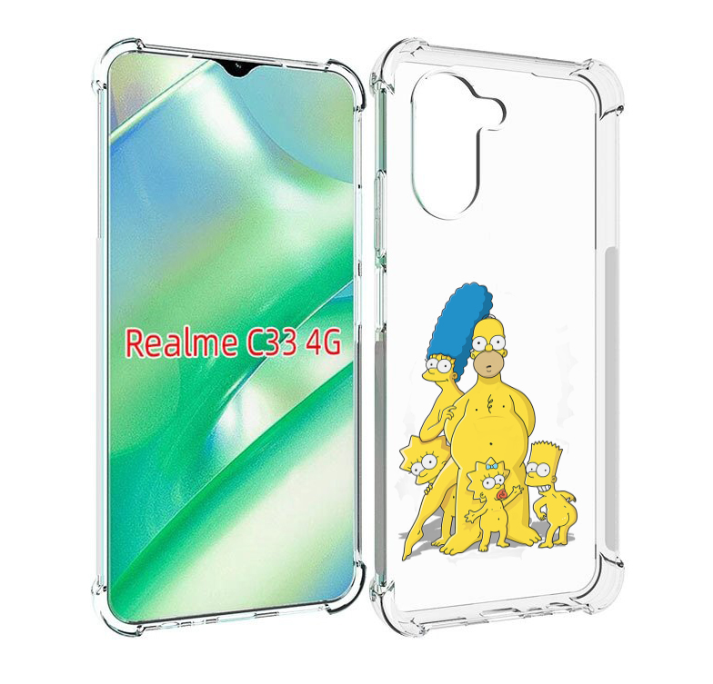 

Чехол MyPads семья-симпсонов для Realme C33 4G, Прозрачный, Tocco