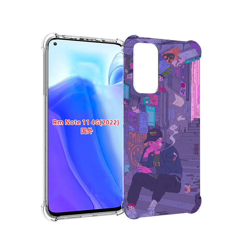 

Чехол MyPads парень в подъезде мультик для Xiaomi Redmi Note 11 4G ( Глобальная версия ), Tocco