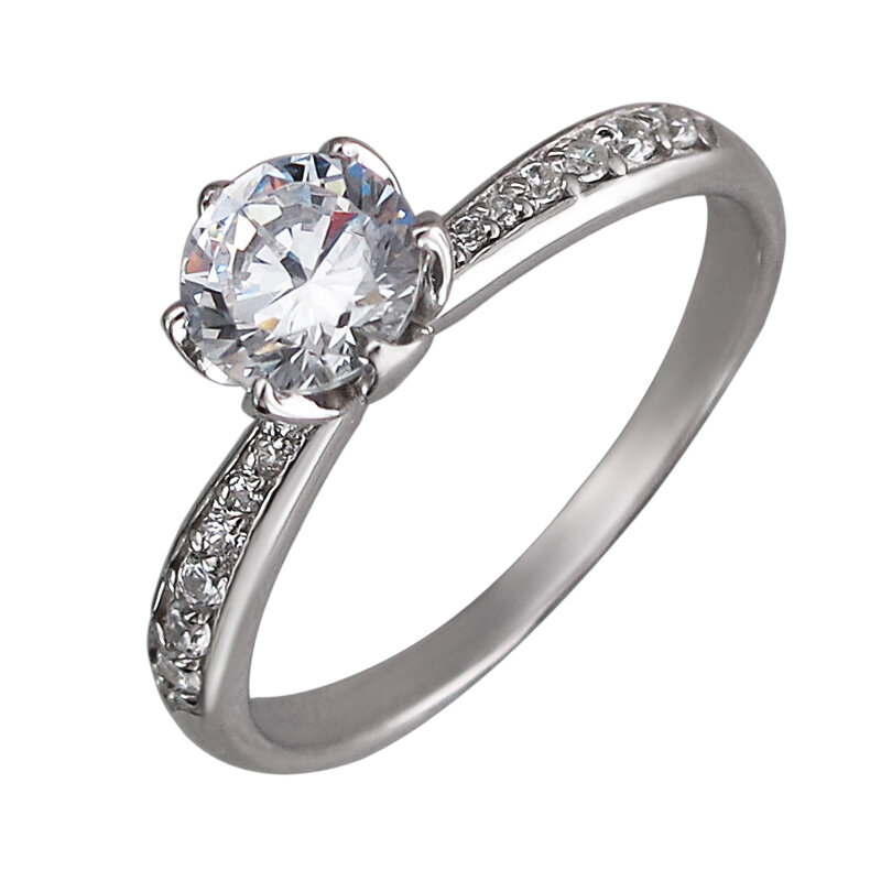 

Кольцо из серебра с фианитом р., Эстет 01К156921, 01К156921