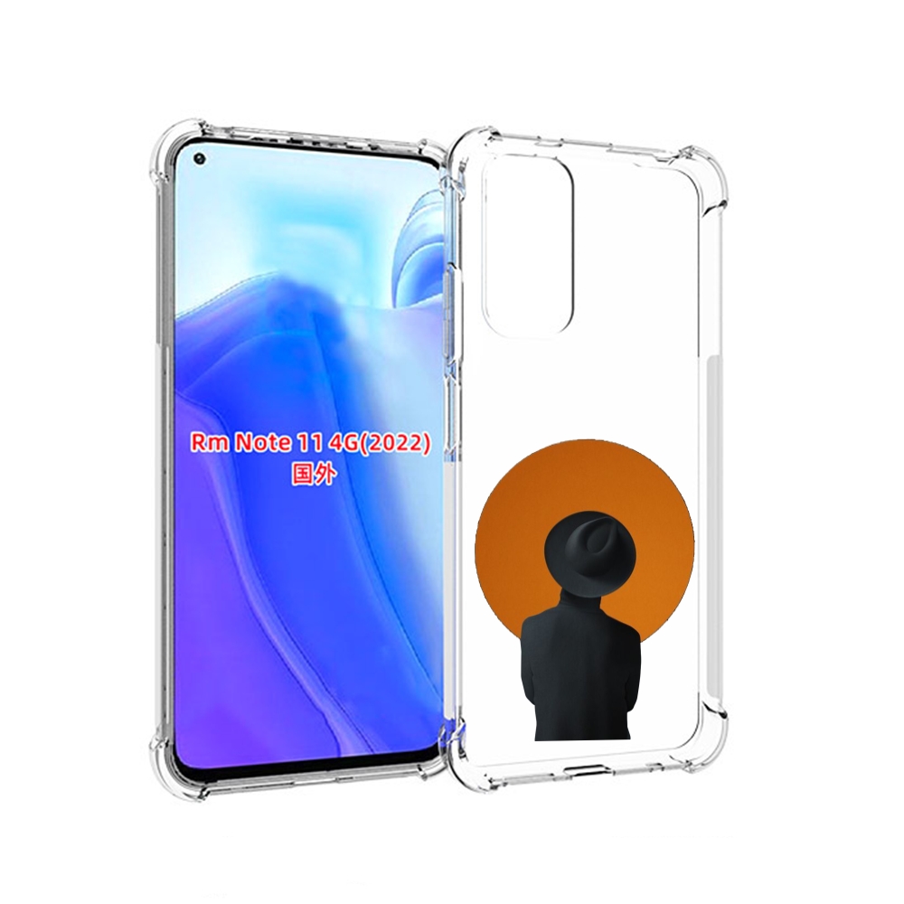 

Чехол MyPads парень в шляпе в оранжевом кружке для Xiaomi Redmi Note 11 4G ( Глобальная, Tocco