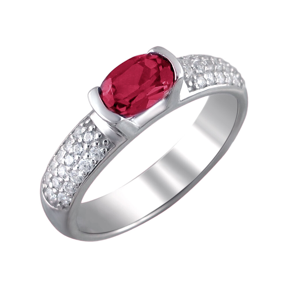 

Кольцо из серебра с фианитом р. Эстет 01К252703-3, 01К252703-3