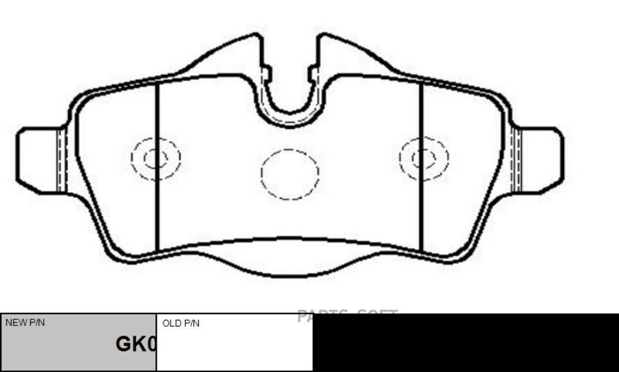 

Номер ckb-26) колодки тормозные Ctr GK0026
