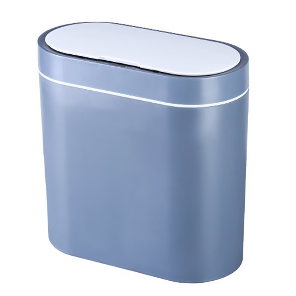 Ведро для мусора сенсорное, овал, Foodatlas JAH-6711, 8 л (серый)