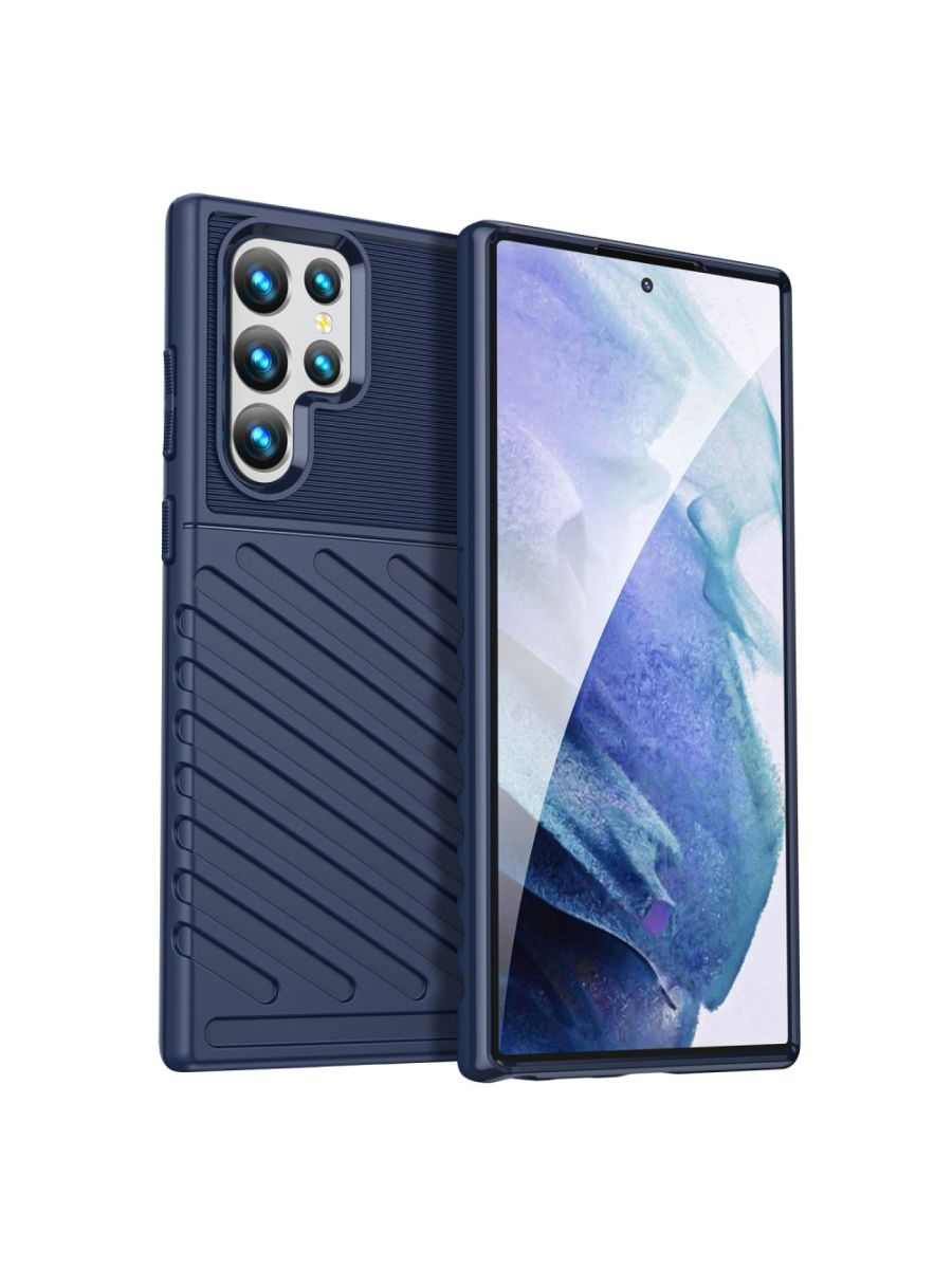 

Brodef Thunder Противоударный чехол для Samsung Galaxy S22 ultra Синий