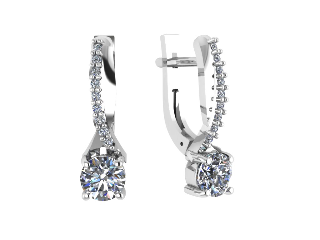 

Серьги из серебра ЯХОНТ Золотой 168950, фианит, 168950