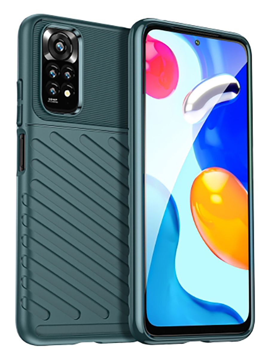 

Brodef Thunder Противоударный чехол для Xiaomi Redmi Note 11/11S Зеленый