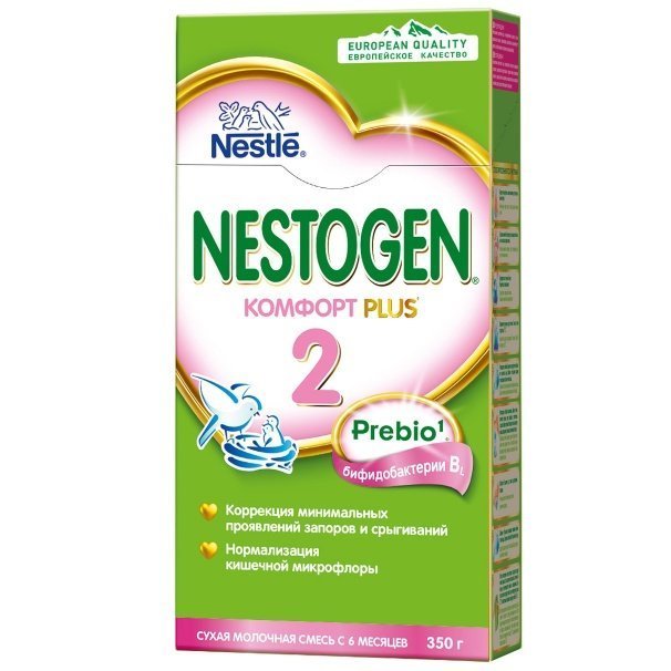 

Смесь Nestogen 2 Комфорт Plus от колик запоров и срыгиваний с 6 месяцев 350 г
