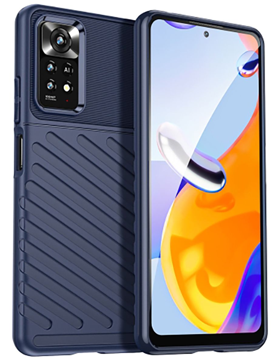 

Brodef Thunder Противоударный чехол для Xiaomi Redmi Note 11 Pro Синий