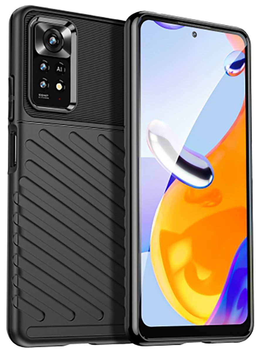 

Brodef Thunder Противоударный чехол для Xiaomi Redmi Note 11 Pro Черный
