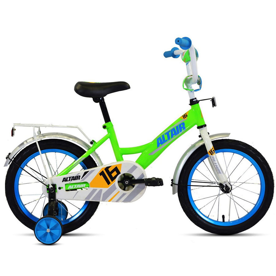 Купить Велосипед детский Altair Kids 2021 год 18 Зеленый/Синий/1BKT1K1D1003,