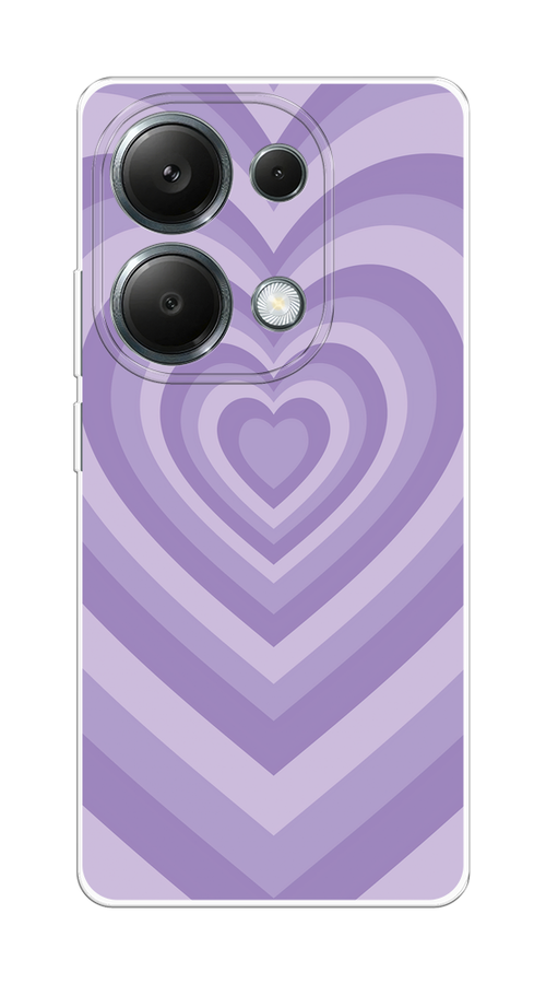 

Чехол на Xiaomi Redmi Note 13 Pro 4G "Violet heart latte", Фиолетовый, 321650-1