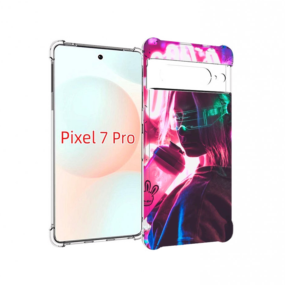 

Чехол Mypads Девушка Неоновый Фон Женский Для Google Pixel 7 Pro, Прозрачный, Tocco