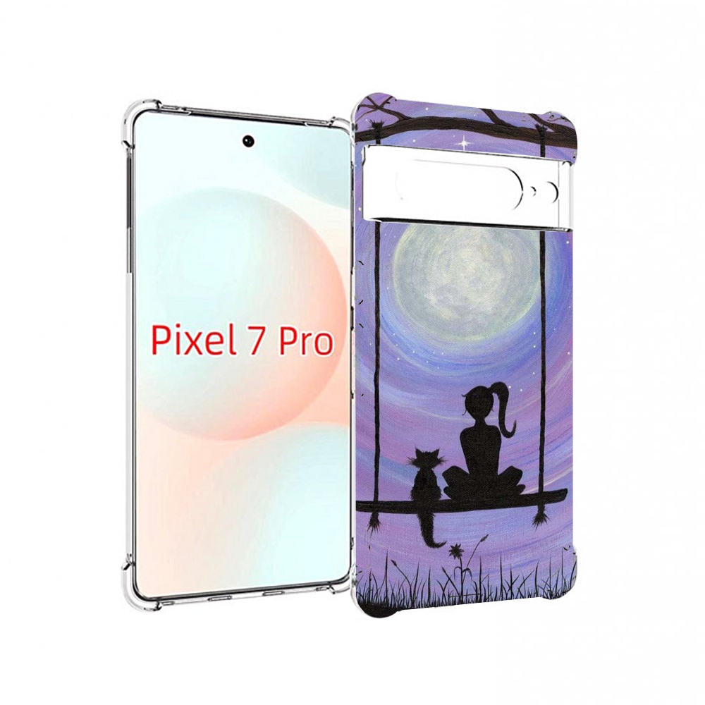 

Чехол Mypads Девушка С Котом На Качеле Женский Для Google Pixel 7 Pro, Прозрачный, Tocco
