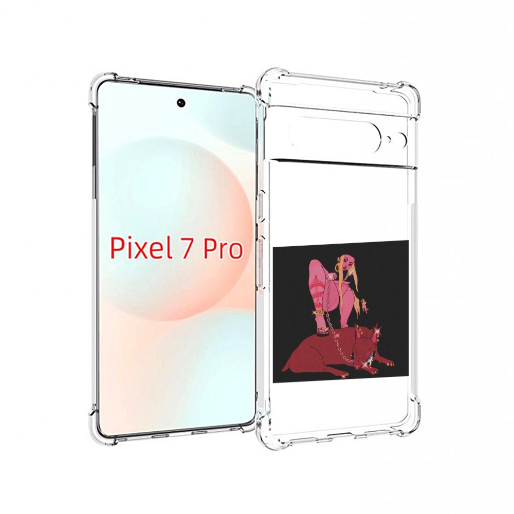 

Чехол Mypads Девушка С Собакой На Цепи Нарисованная Женский Для Google Pixel 7 Pro, Прозрачный, Tocco