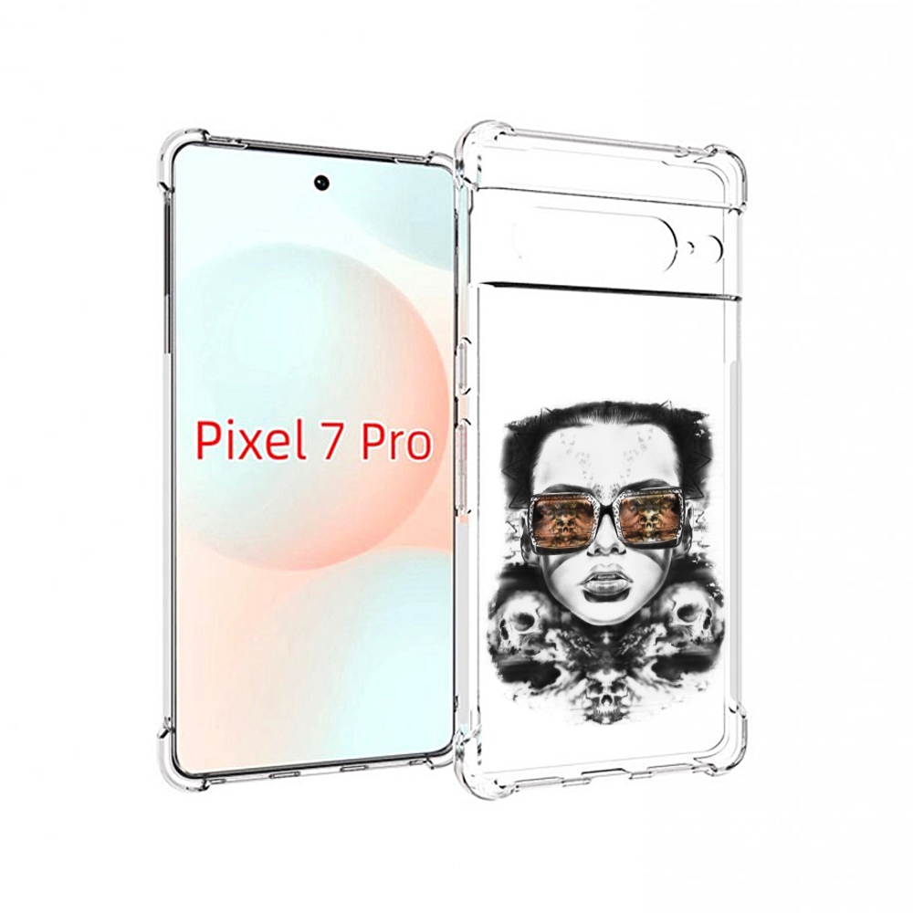 Чехол Mypads Девушка С Черепами В Очках Женский Для Google Pixel 7 Pro