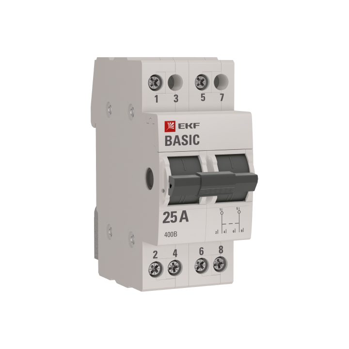 фото Трехпозиционный переключатель 2p 25а ekf basic