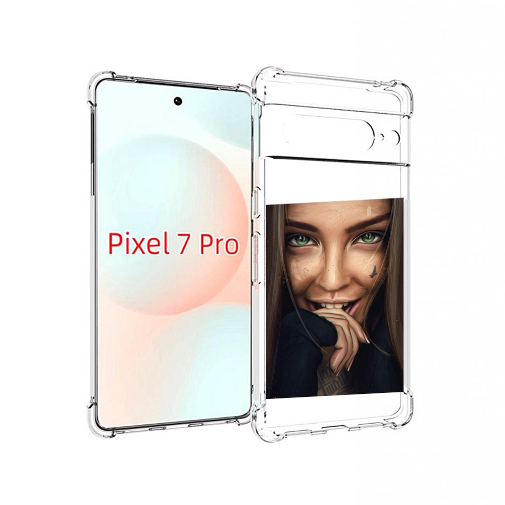 

Чехол Mypads Девушка Улыбается Женский Для Google Pixel 7 Pro, Прозрачный, Tocco