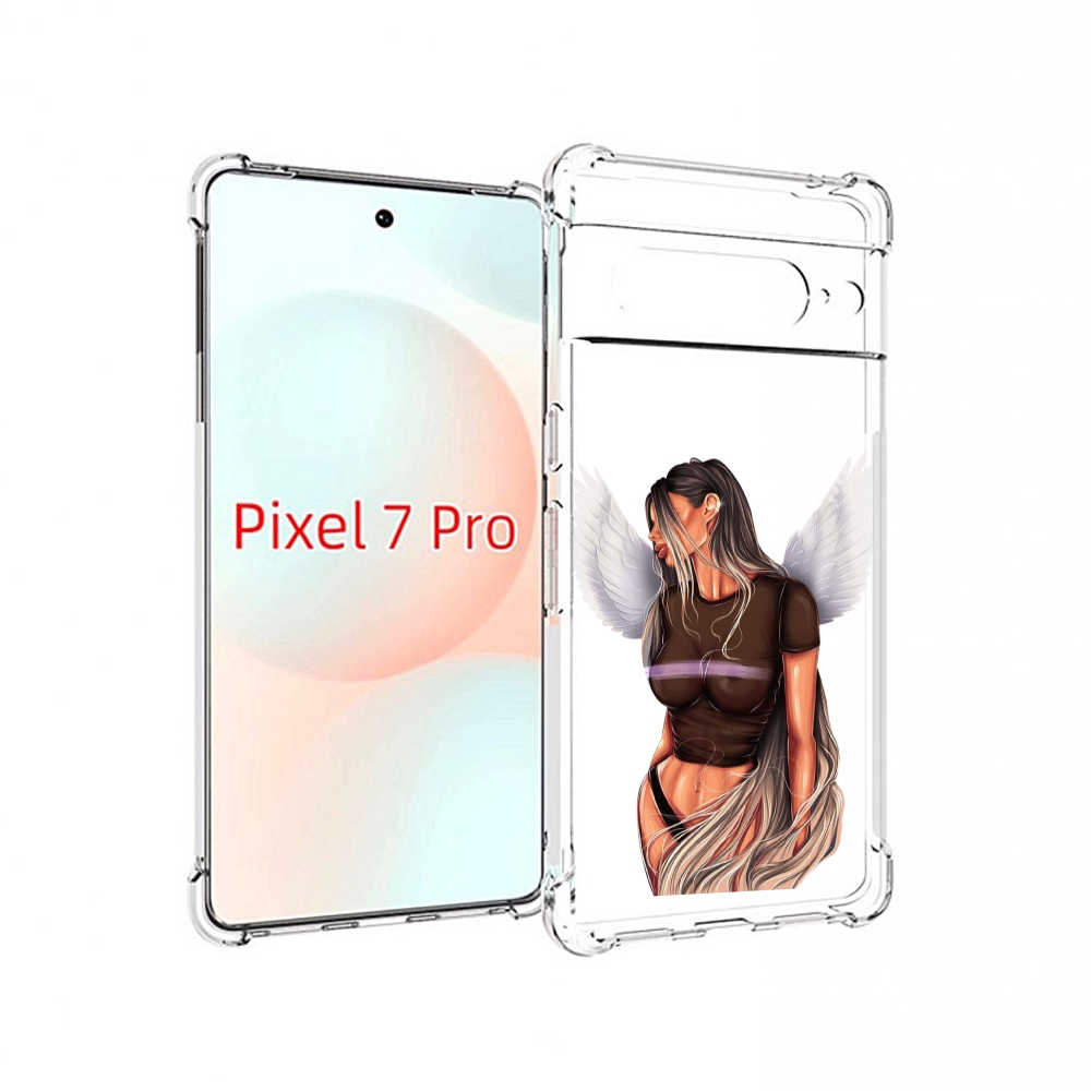 

Чехол Mypads Девушка-Ангел-С-Крыльями Женский Для Google Pixel 7 Pro, Прозрачный, Tocco