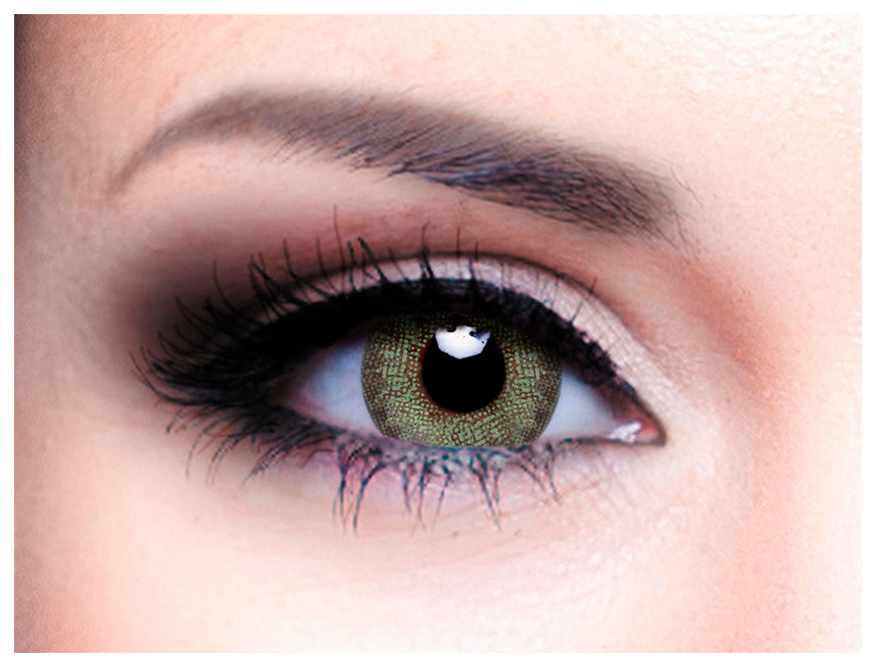фото Линзы контактные цветные офтальмикс colors 2 шт. r 8,6 olive -7,50
