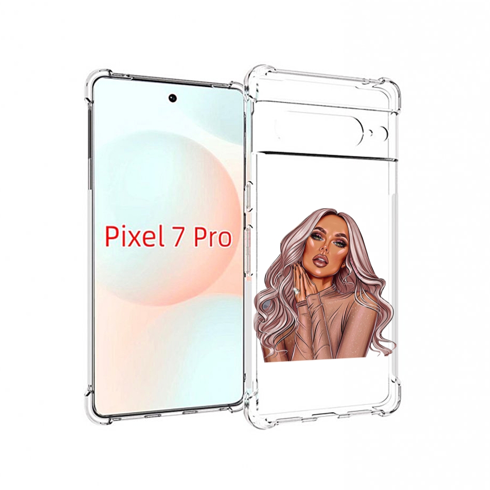 Чехол Mypads Девушка-В-Коричневых-Оттенках Для Google Pixel 7 Pro