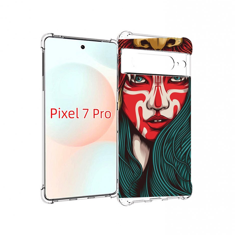 

Чехол Mypads Девушка-В-Маскировке Для Google Pixel 7 Pro, Прозрачный, Tocco