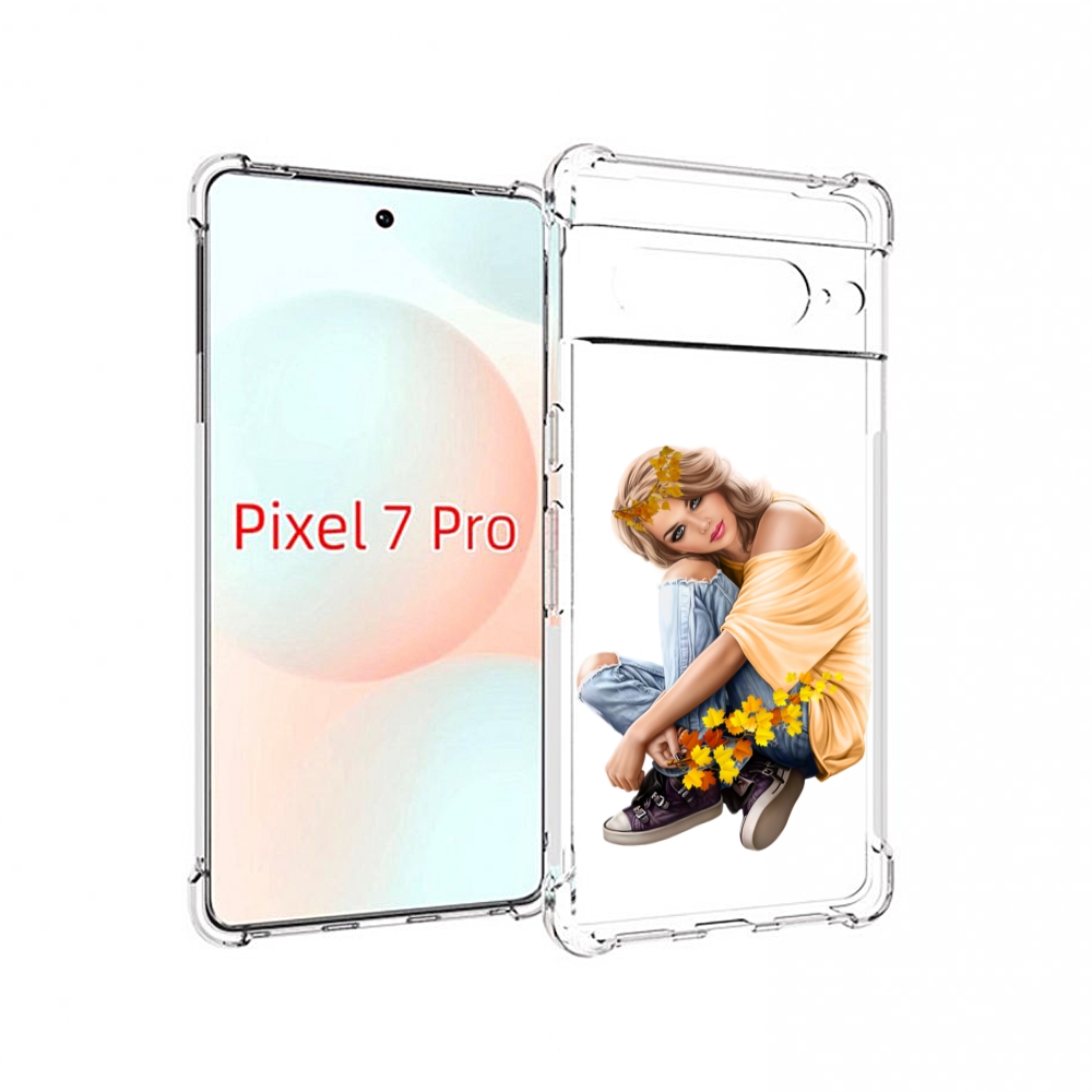 

Чехол Mypads Девушка-В-Цветочками Женский Для Google Pixel 7 Pro, Прозрачный, Tocco