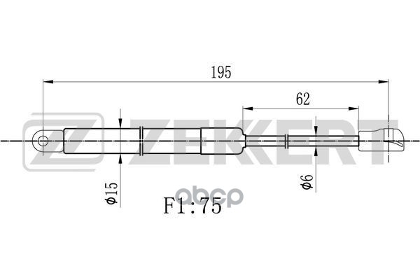 

Пружина Газовая Люка Man Tgl 00- Zekkert арт. GF2141