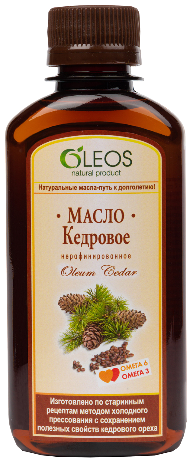 Купить Олеос масло кедровое пищевое 200 мл, OLEOS, коричневый