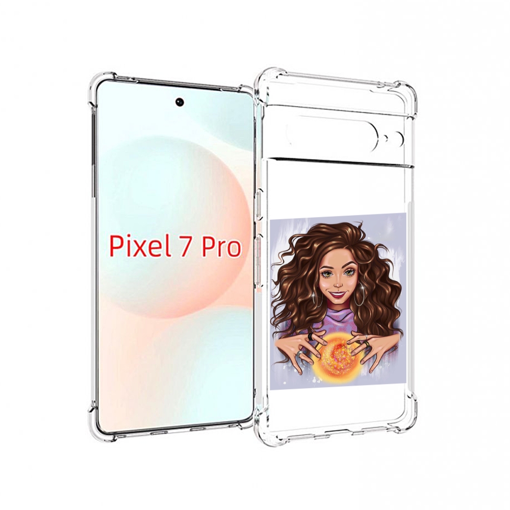 

Чехол Mypads Девушка-Волшебница Для Google Pixel 7 Pro, Прозрачный, Tocco