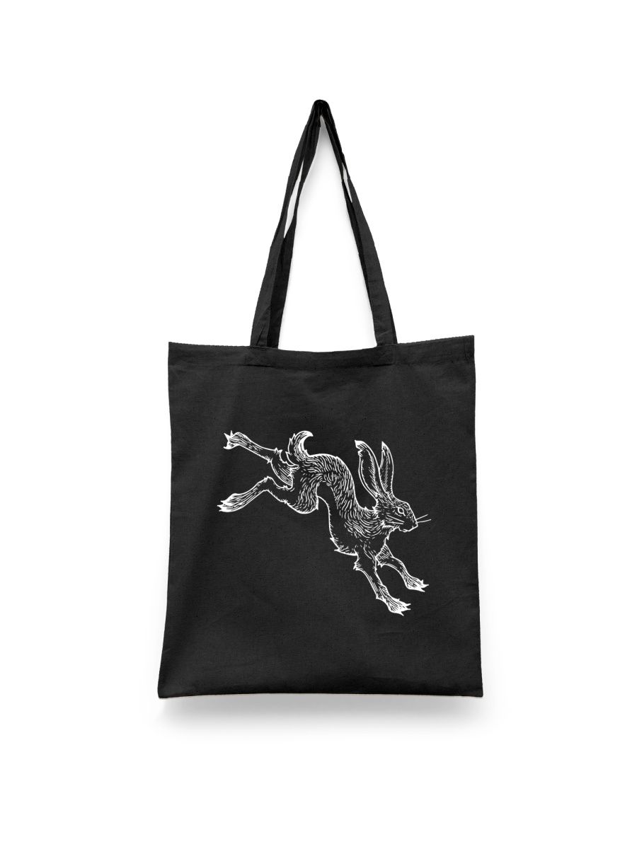 

Шоппер унисекс Каждому Своё Кролик/Заяц/Rabbit JJRB17, черный, Кролик/Заяц/Rabbit JJRB17