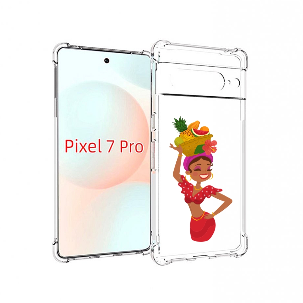 

Чехол Mypads Девушка-Мулатка Для Google Pixel 7 Pro, Прозрачный, Tocco