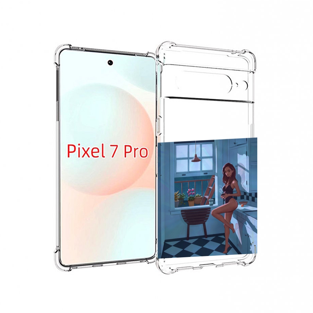 

Чехол Mypads Девушка-На-Кухне Для Google Pixel 7 Pro, Прозрачный, Tocco