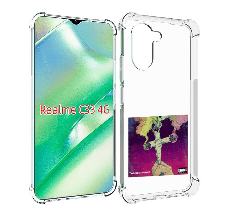 

Чехол MyPads сигаретный крест для Realme C33 4G, Прозрачный, Tocco