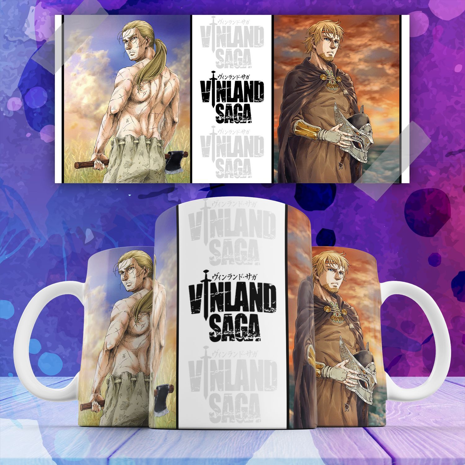 

Кружка аниме сага о винланде vinland saga кнуд 330 мл