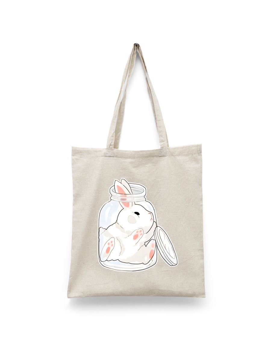 

Шоппер унисекс Каждому Своё Кролик/Заяц/Rabbit JJRB9, белый, Кролик/Заяц/Rabbit JJRB9