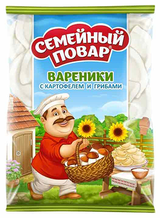 

Вареники Семейный повар С картофелем и грибами 800 г