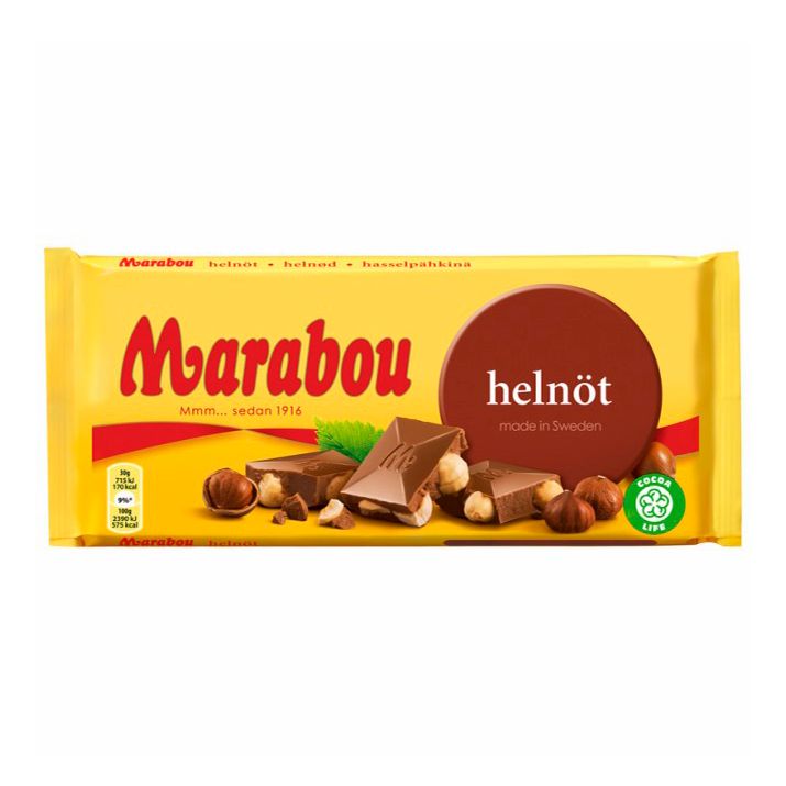 Шоколад Marabou молочный с фундуком 200 г