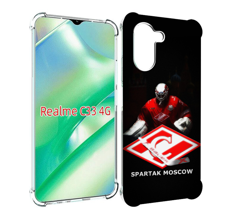 

Чехол MyPads спартак хоккеи мужской для Realme C33 4G, Прозрачный, Tocco