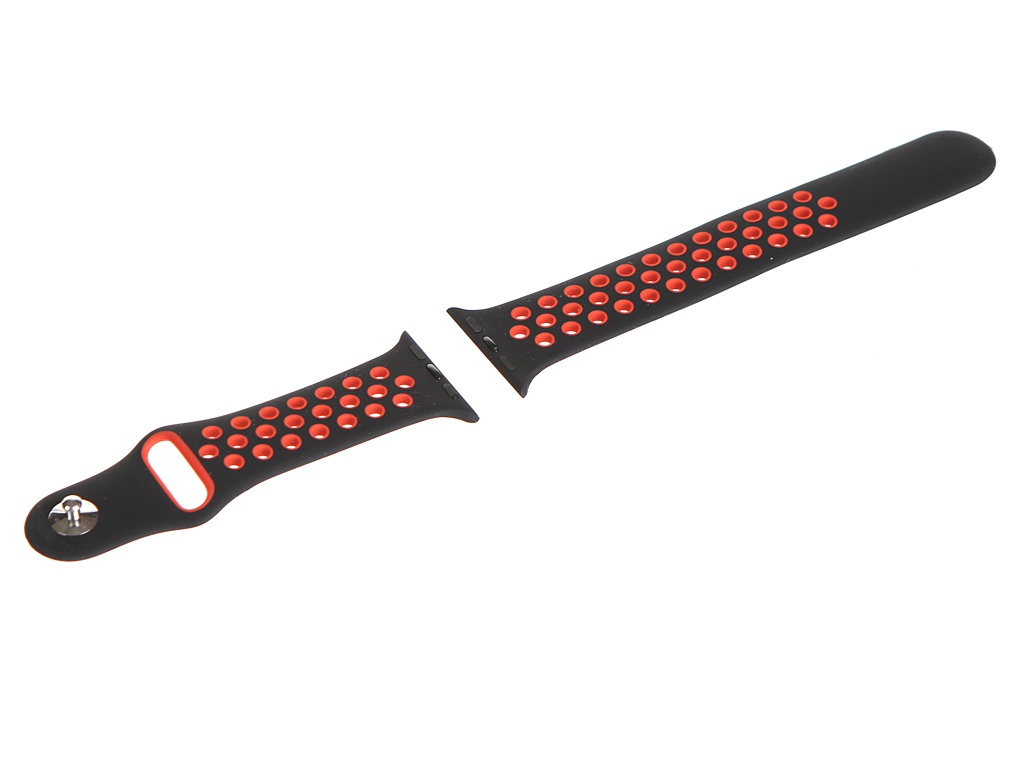 

Ремешок Red Line для Apple Watch S3/S4/S5/SE/S6, 42-44mm Black/Red, Красный;черный