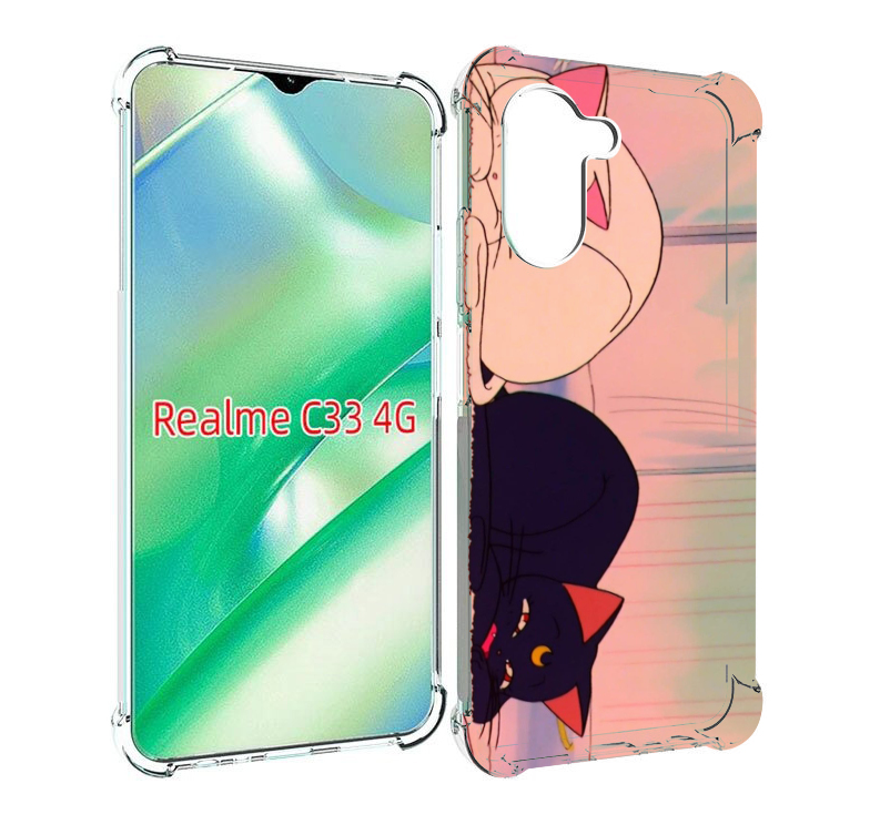 

Чехол MyPads спящие коты для Realme C33 4G, Прозрачный, Tocco