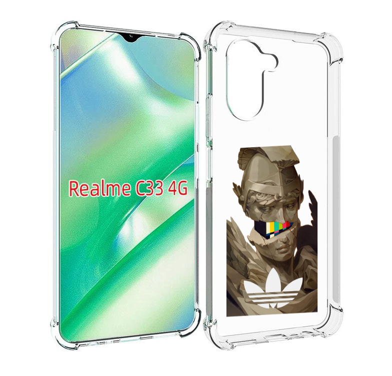 

Чехол MyPads статуя-адидас для Realme C33 4G, Прозрачный, Tocco