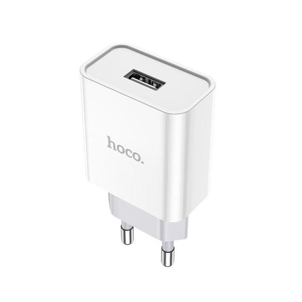 Сетевое зарядное устройство Hoco C81A, 1xUSB, 2,1 A, (УТ000023104) white