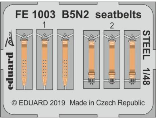 фото Фототравление eduard 1/48 b5n2, стальные ремни