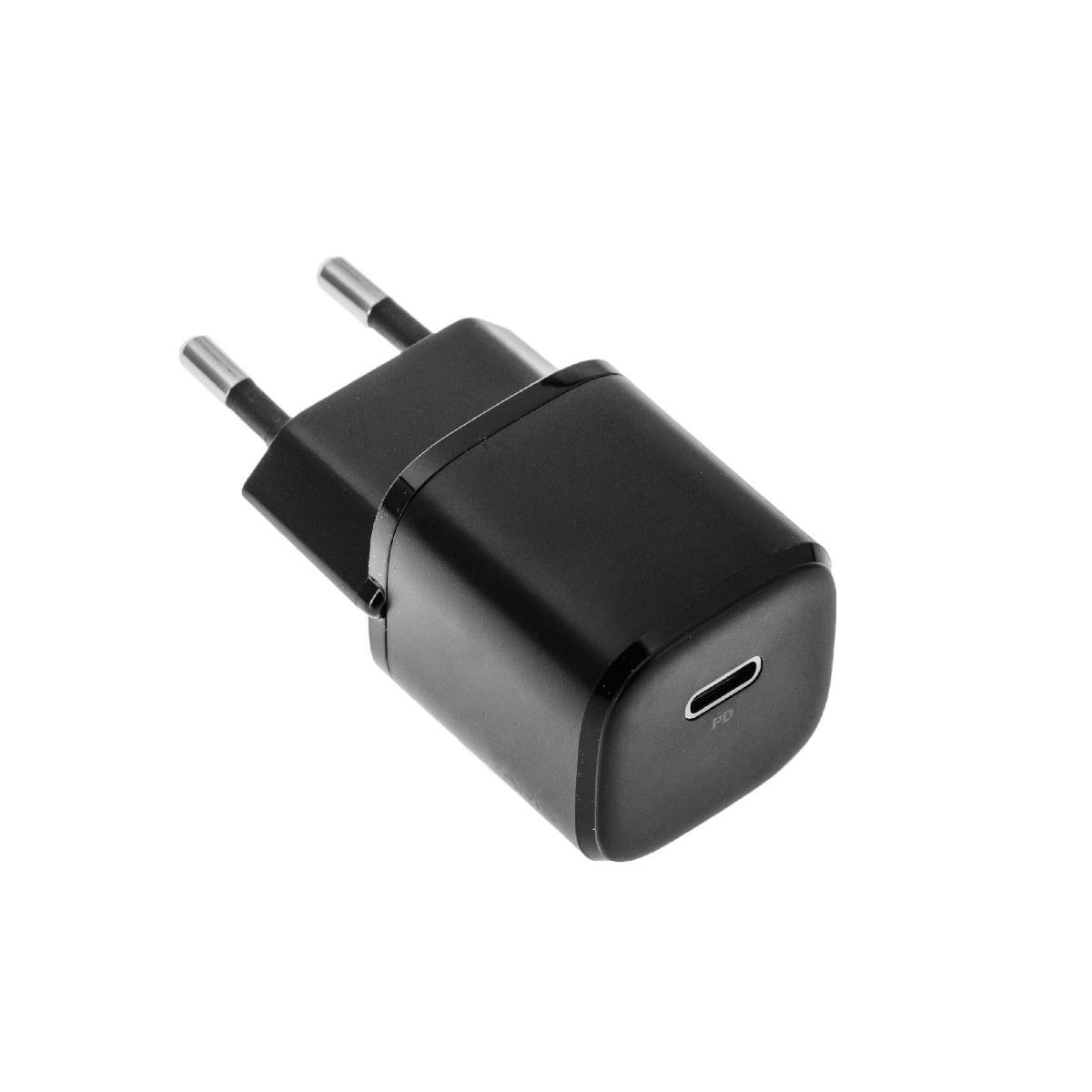 Сетевое зарядное устройство USAMS US-CC124, 1 USB Type-C, black