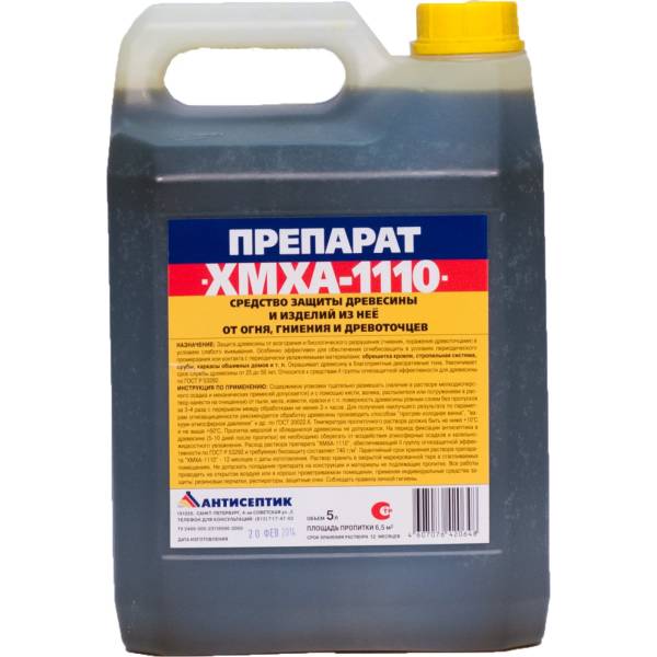 

Тонирующий огнебиозащитный раствор ЗАО "Антисептик" ХМХА-1110 в канистре 5 литров 00-00003, Коричневый