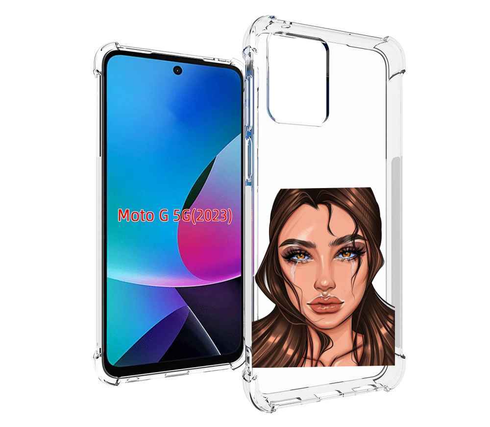 

Чехол MyPads плачущая-девушка женский для MOTO G 5G 2023, Tocco