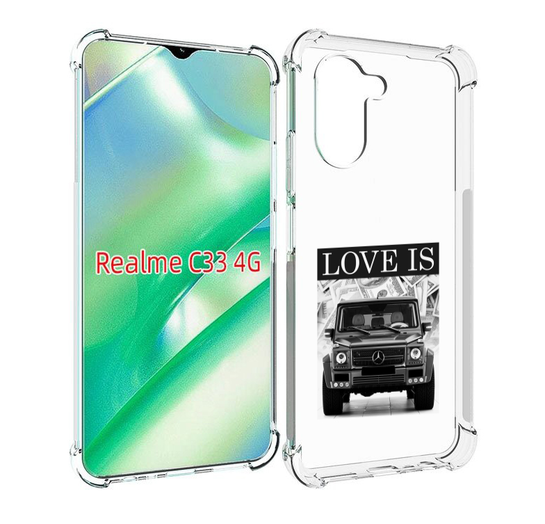 

Чехол MyPads гелик для Realme C33 4G, Прозрачный, Tocco